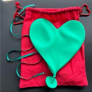 CJ Hendry x Tonys Chocolonely Deflated Heart Balloon Art Sculpture Dark Tiffany
